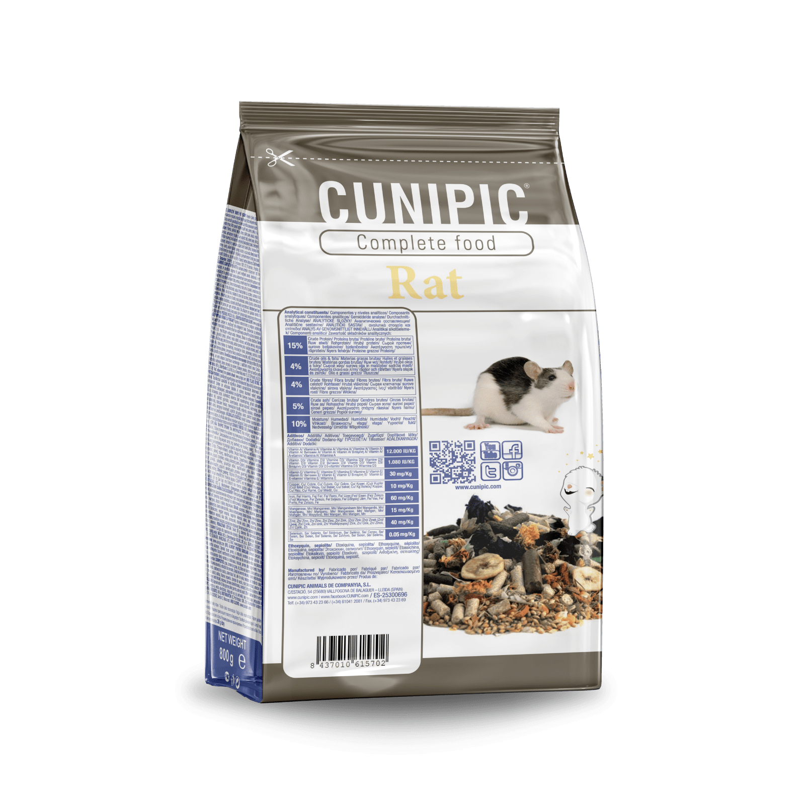 Cunipic Rat Comida completa para ratas