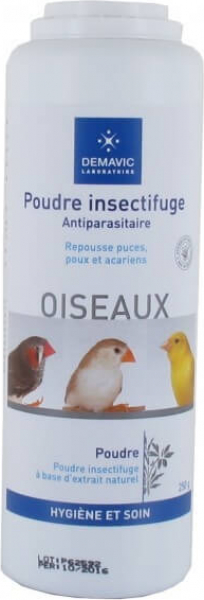 Polvere antiparassitaria e psitacidi per uccelli - Demavic