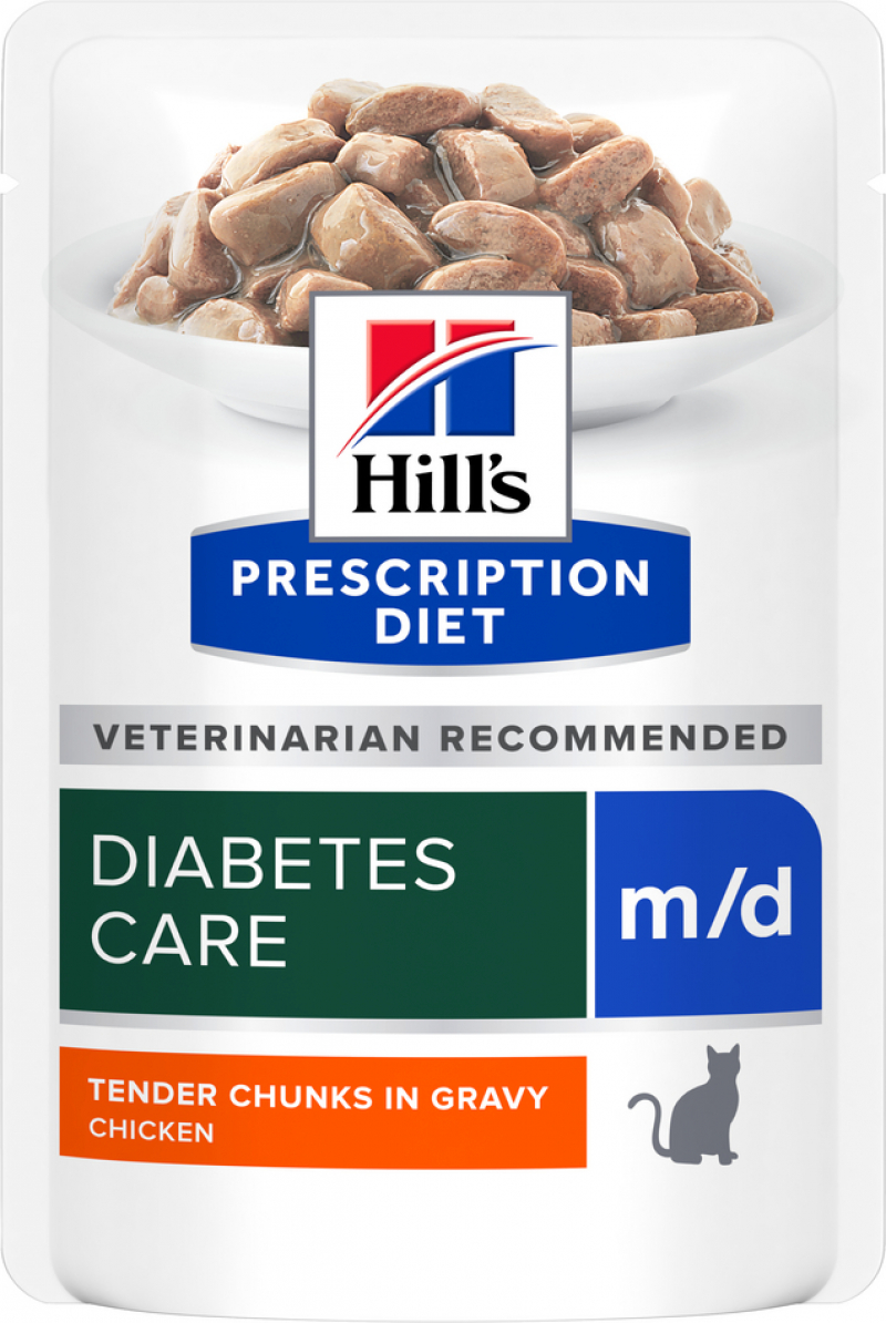 HILL'S PRESCRIPTION DIET m/d Diabetes-Management Huhnbeutel für Katzen