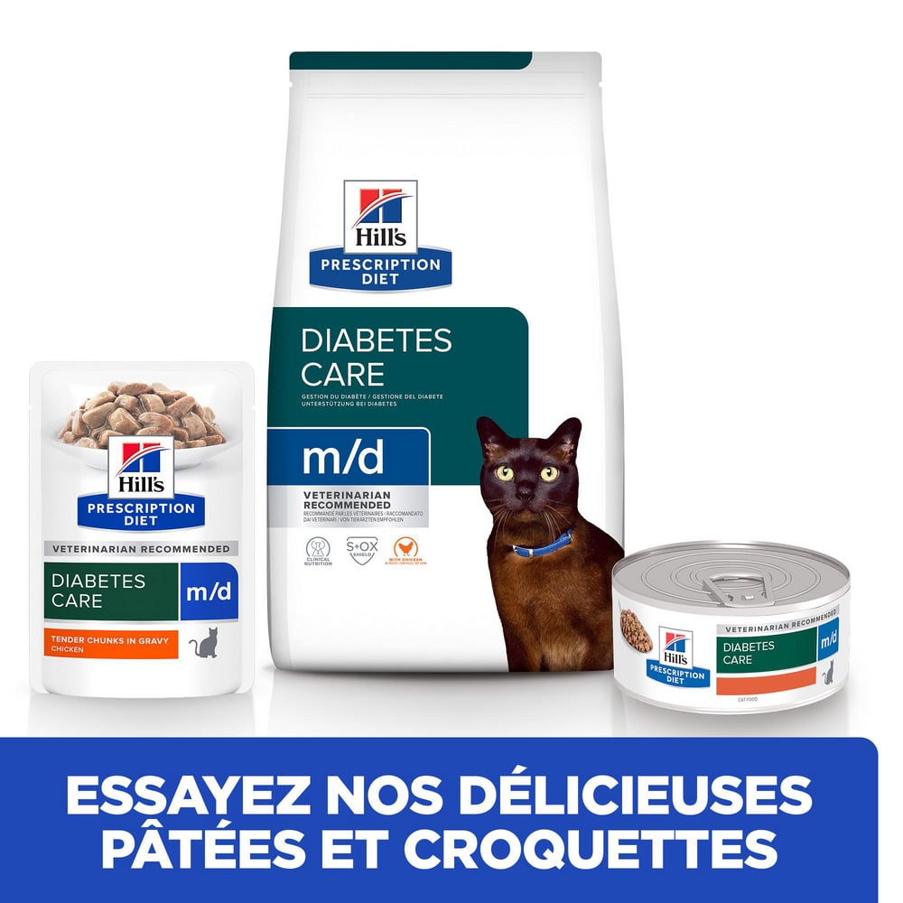 HILL'S PRESCRIPTION DIET m/d Diabetes-Management Huhnbeutel für Katzen