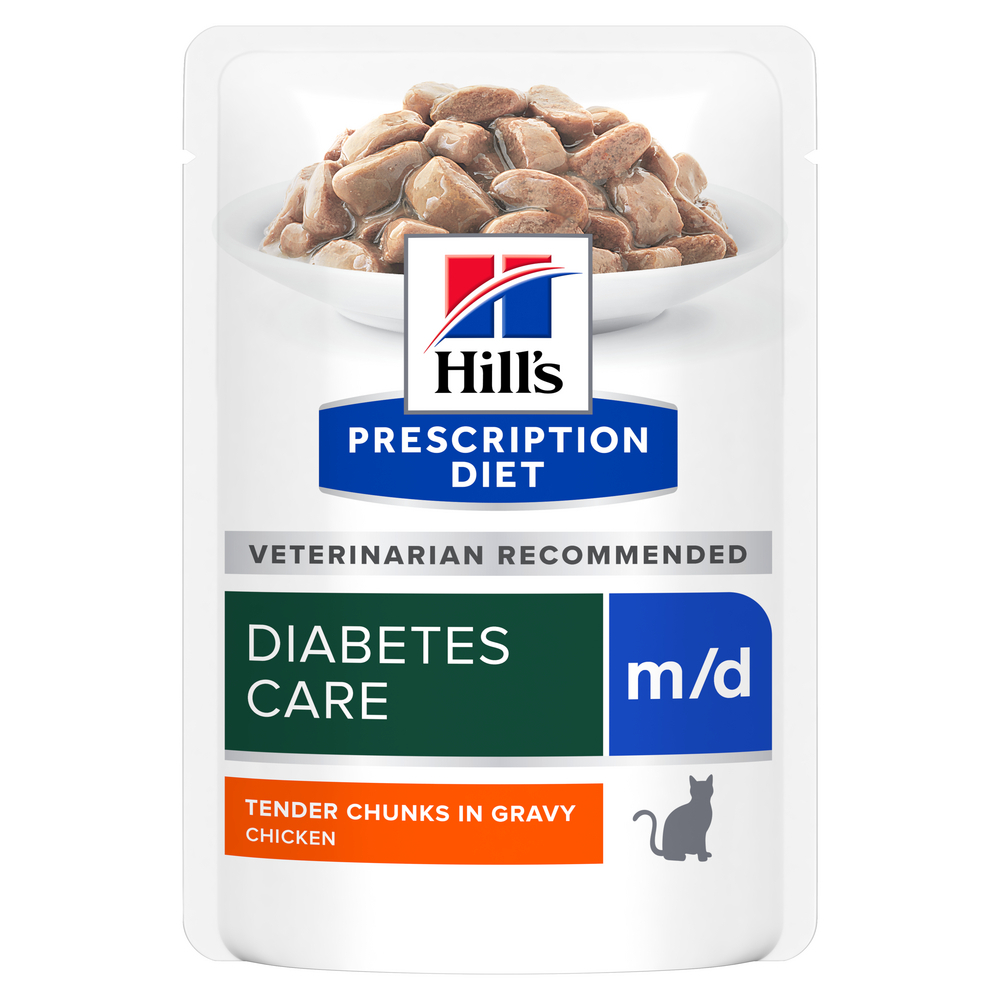 HILL'S PRESCRIPTION DIET m/d Diabetes-Management Huhnbeutel für Katzen