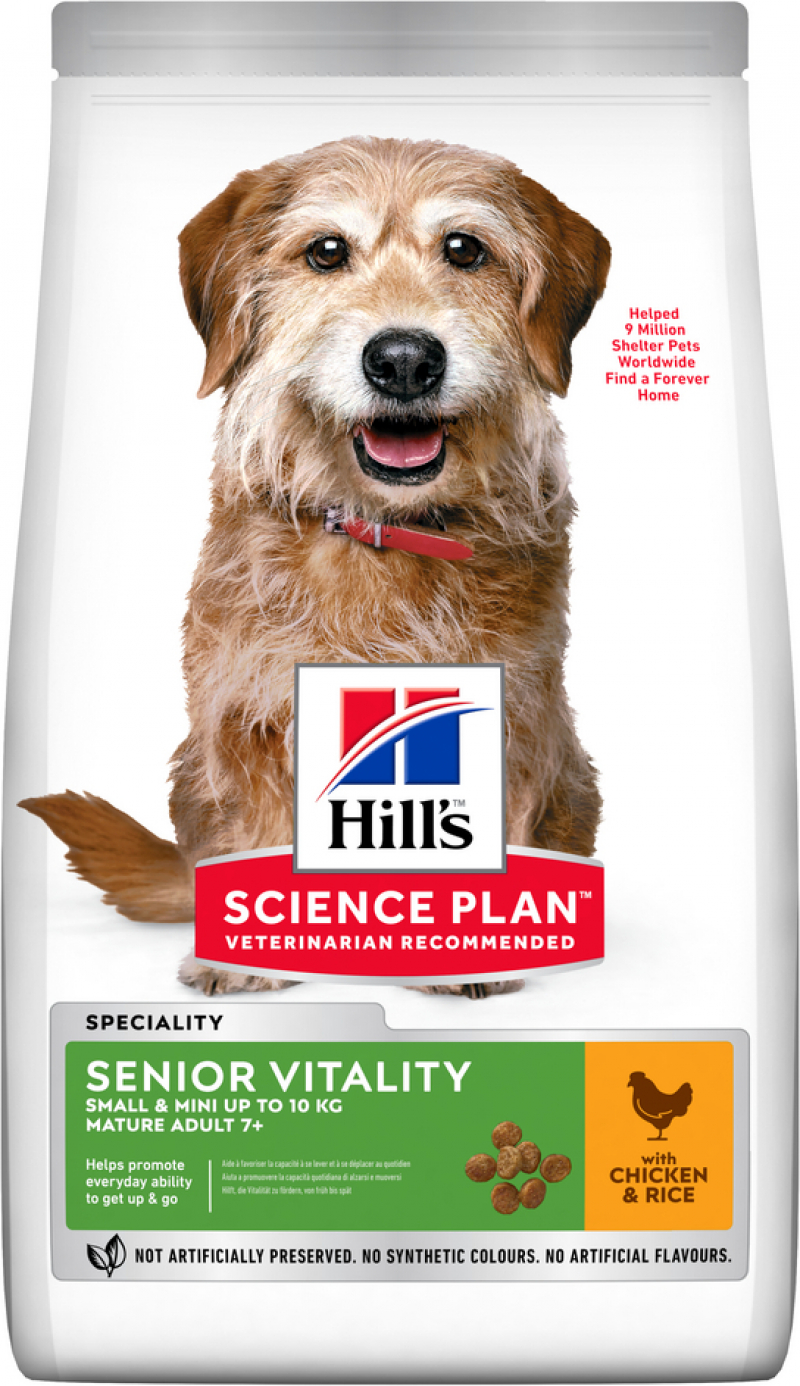 HILL'S Science Plan Senior Vitality Mature Huhn & Reis für kleine und sehr kleine Rassen