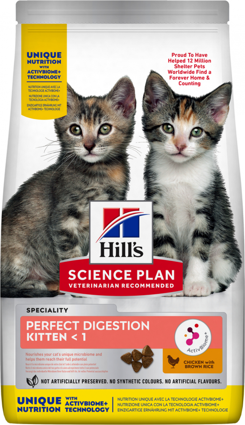 HILL'S Science Plan perfect digestion poulet et riz pour chaton