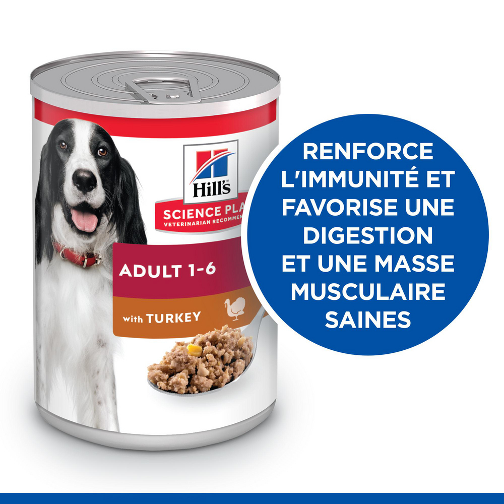 HILL'S Science Plan Adult boite à la dinde pour chien