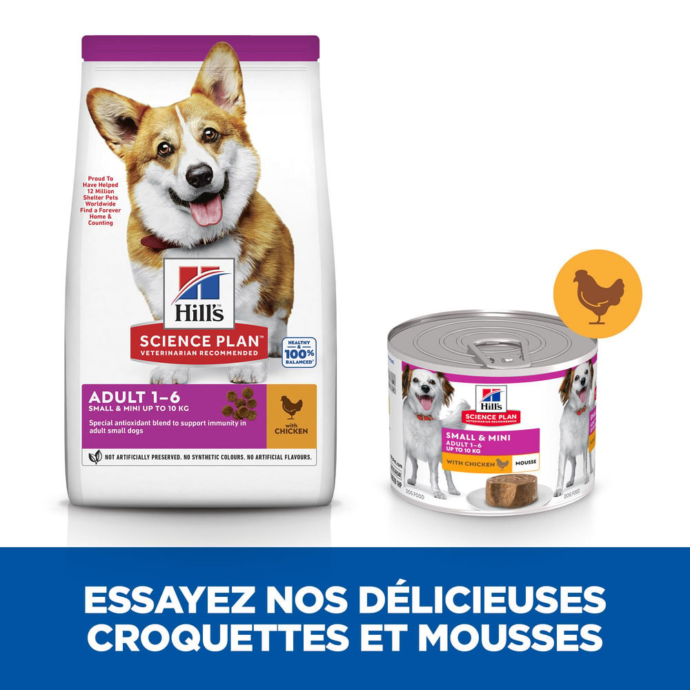 HILL'S Science Plan Small & Mini Mousse au Poulet pour chien de petite et très petite races