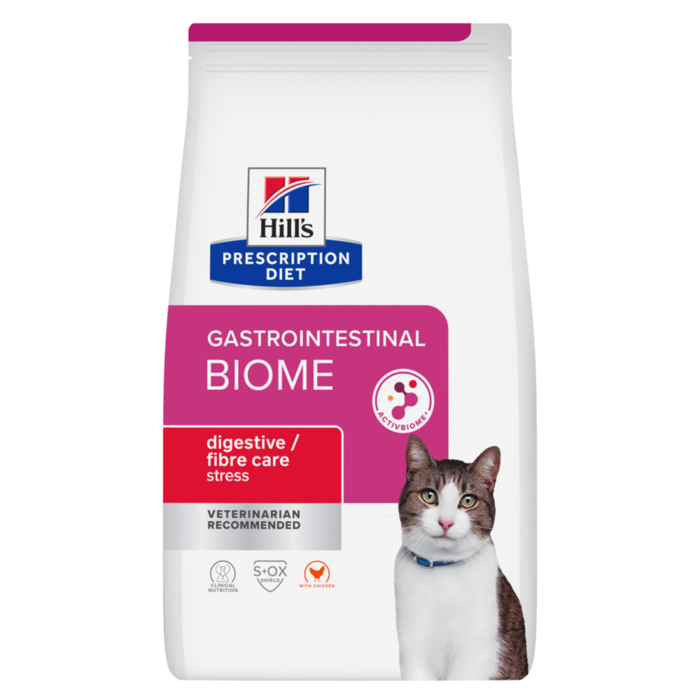 Hill's Prescription Diet Gastrointestinal Biome Stress au poulet pour chat