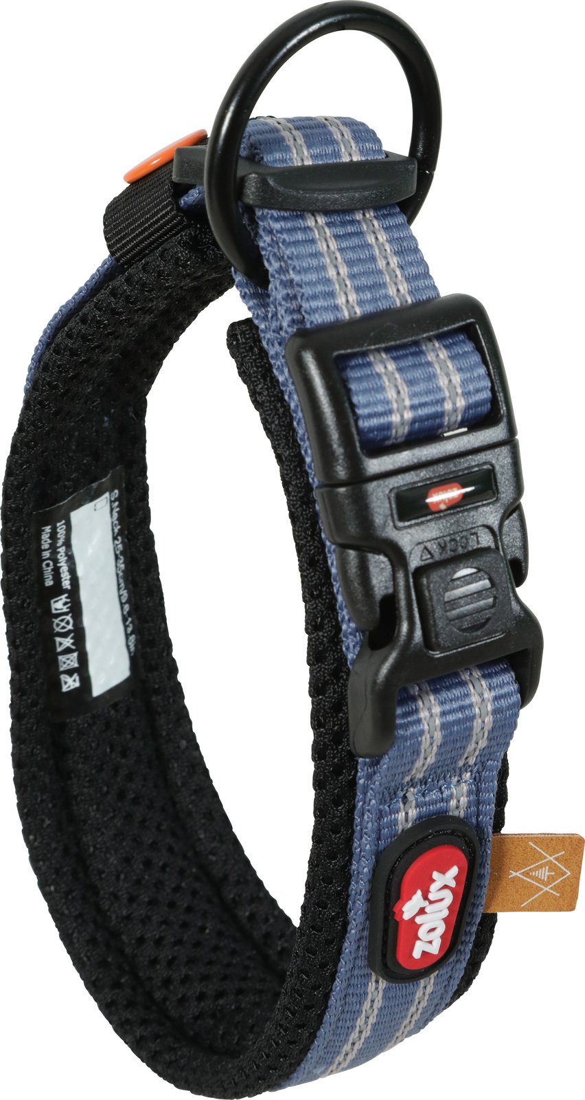 Collier bleu pour chien Zolux Bivouak - 4 tailles disponibles