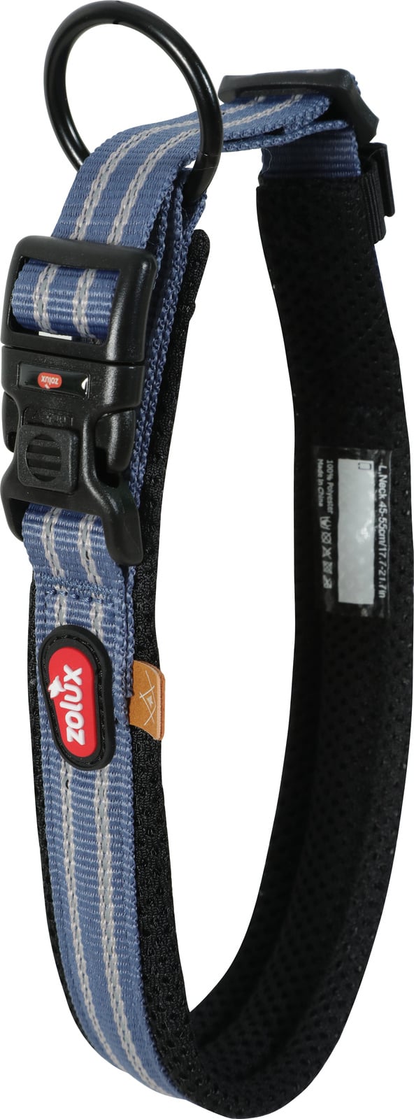 Collier bleu pour chien Zolux Bivouak - 4 tailles disponibles