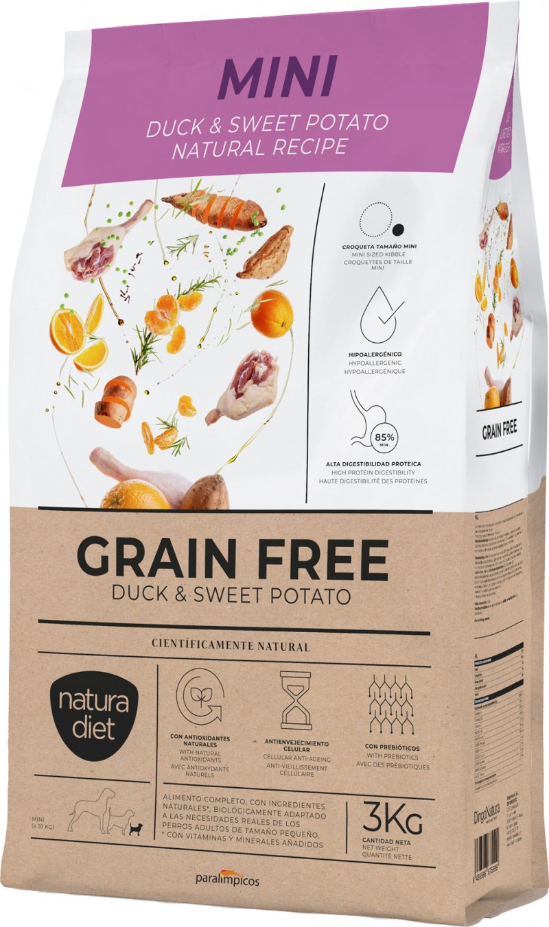 NATURA DIET Grain Free Duck pour petit chien