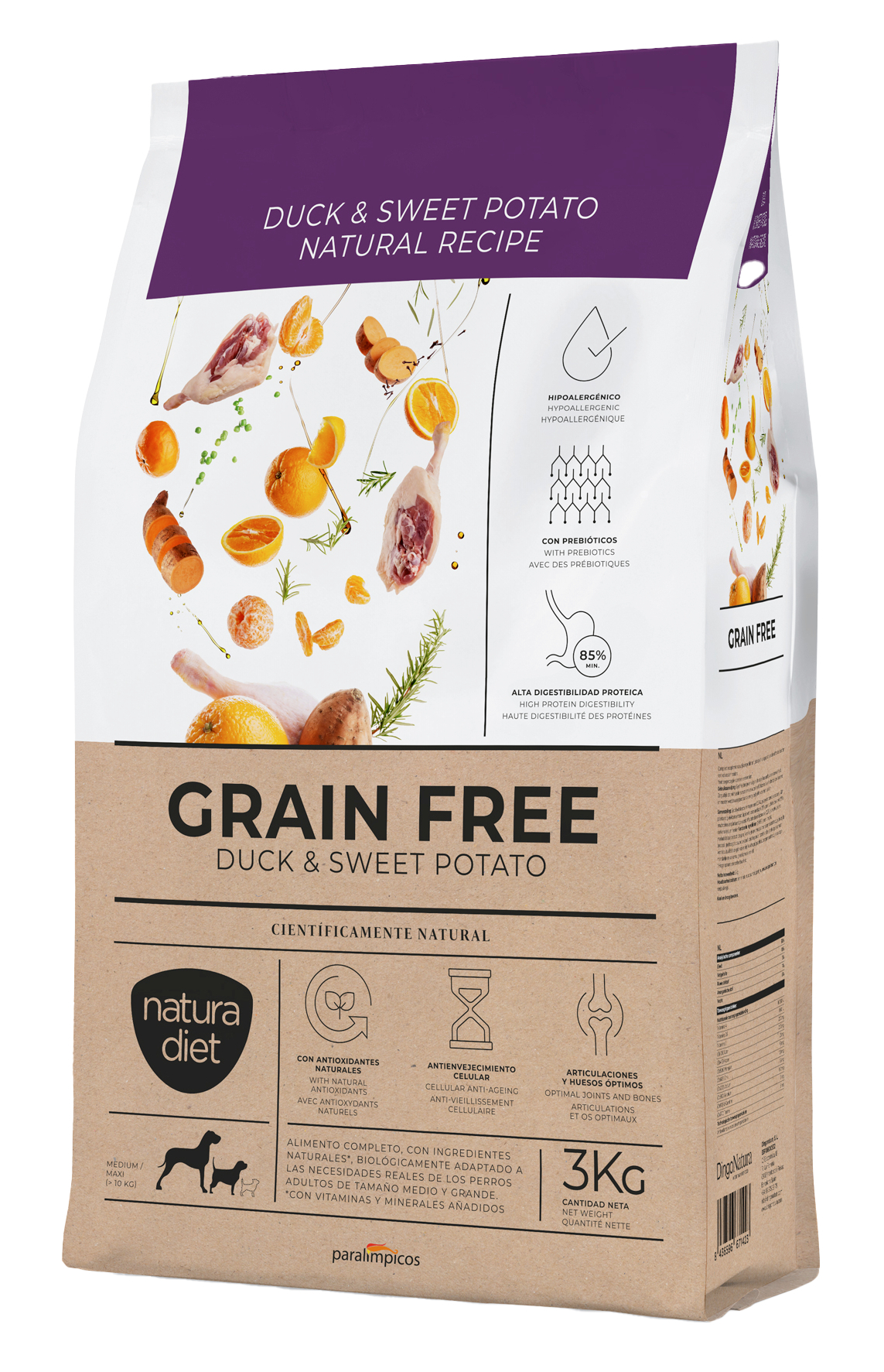 NATURA DIET Grain Free Duck für ausgewachsene Hunde