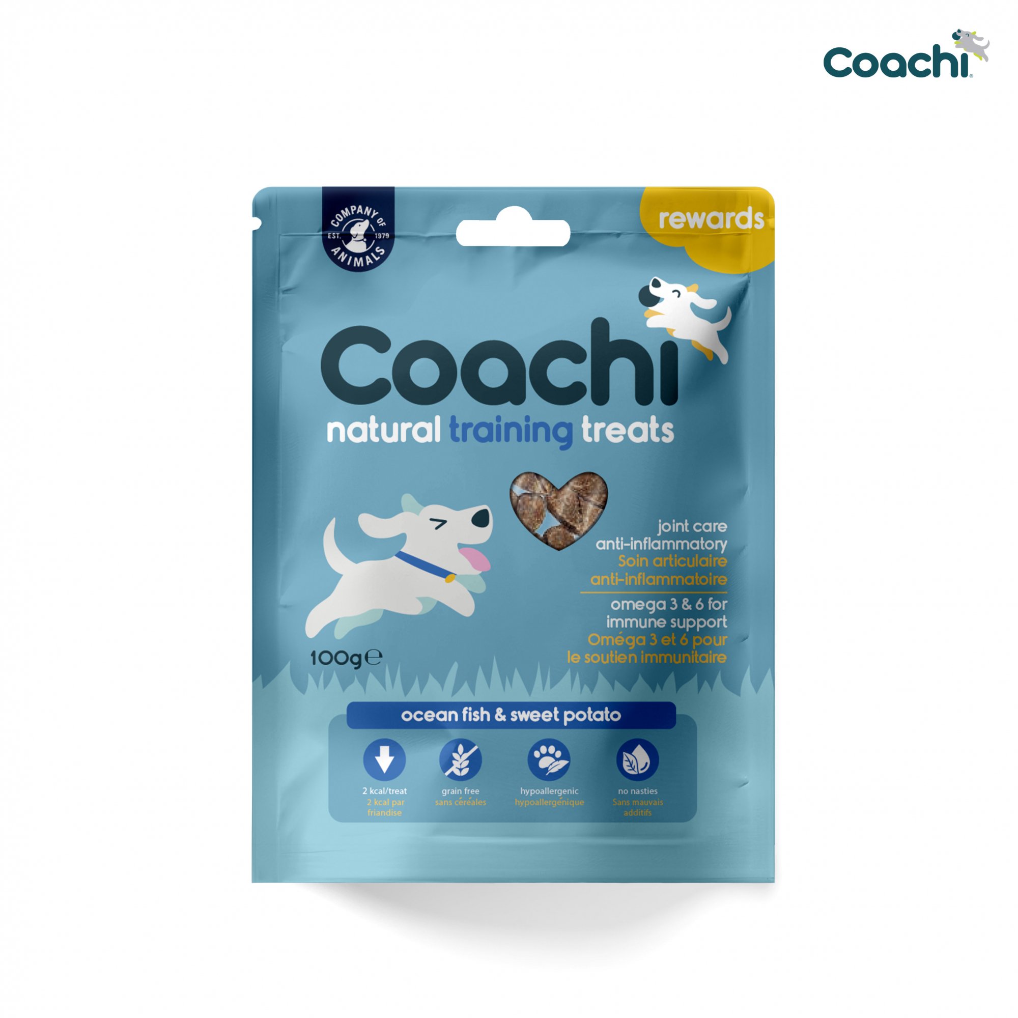 COACHI Friandises naturelles pour l'apprentissage au poisson