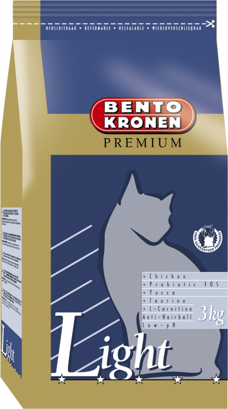 BENTO KRONEN PREMIUM Light - pour les chats âgés, moins actifs ou les chats présentant une tendance a l'obésité