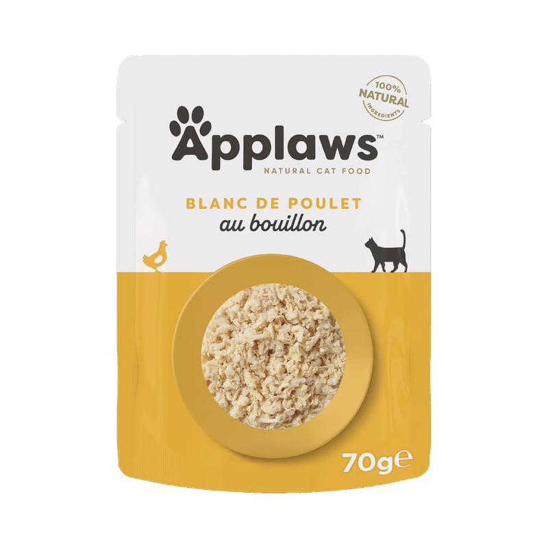 APPLAWS Sachets fraîcheur en bouillon pour chat - 5 saveurs