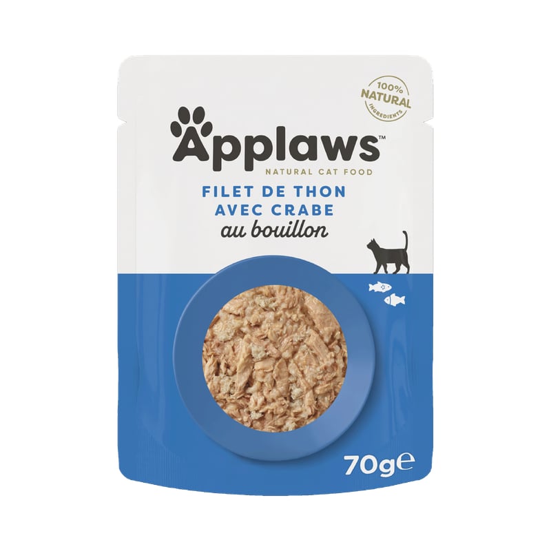 APPLAWS Sachets fraîcheur en bouillon pour chat - 5 saveurs