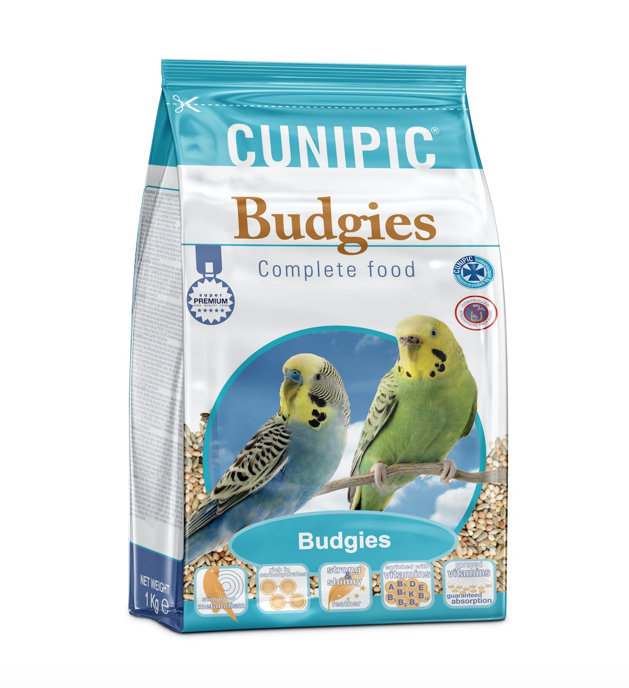 Cunipic Premium Budgies Alimento completo per parrocchetti