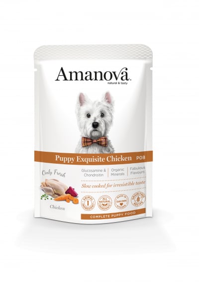 AMANOVA Pâtée au poulet frais sans céréale pour chiot