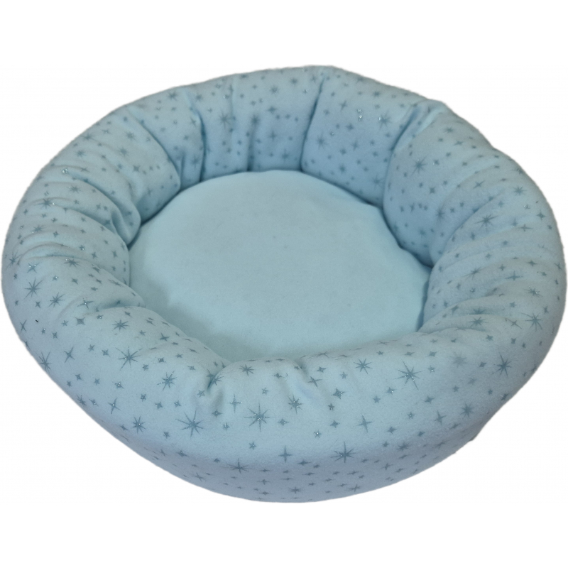 Coussin apaisant Donut Bleu pour chat ou petit chien