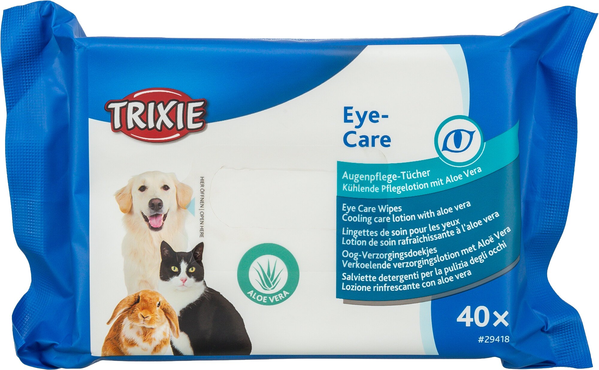 Lingettes de soin pour les yeux