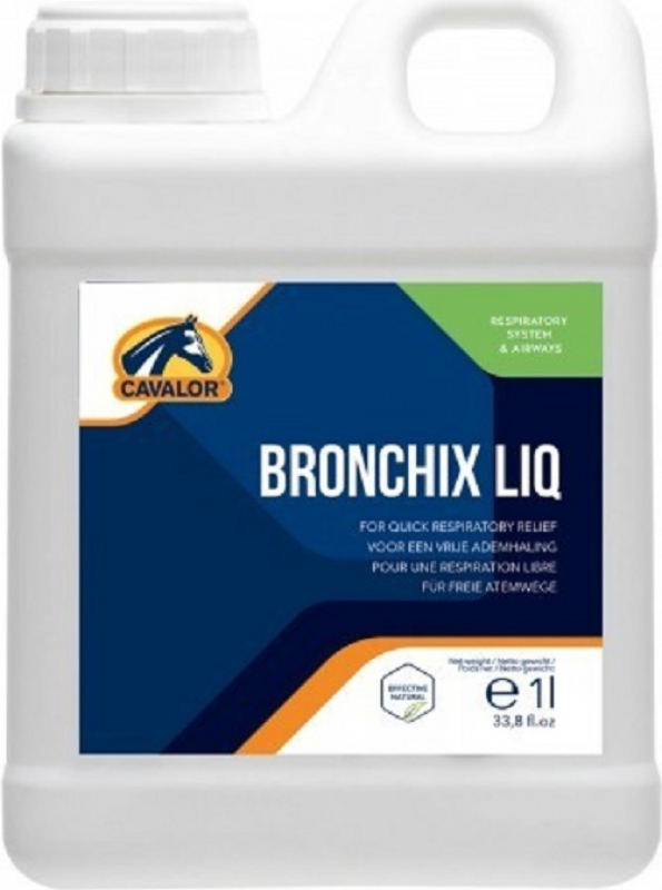 Cavalor Bronchix Liquid apaise les voies respiratoires et contribue à les maintenir dégagées