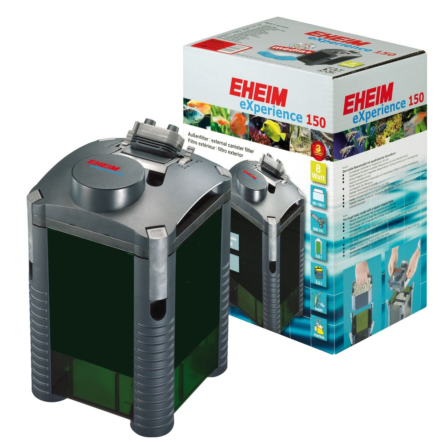 Filtre externe EHEIM eXperience 150 250 et 350