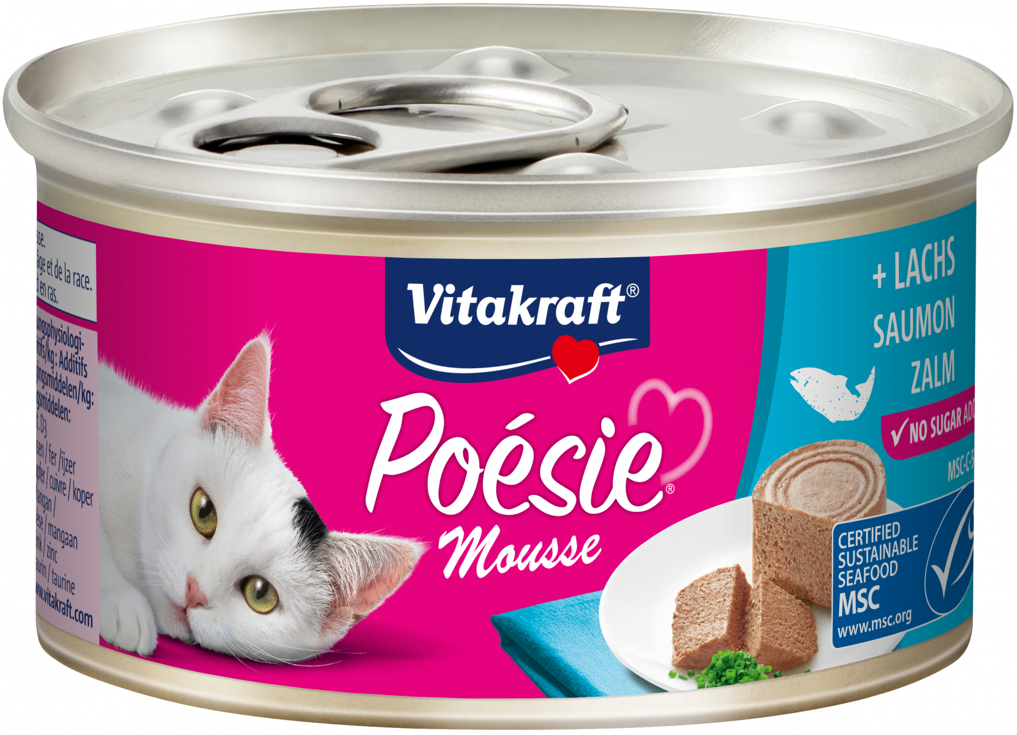 VITAKRAFT Poésie Mousse ohne Zuckerzusatz für Katzen - 5 Geschmacksrichtungen zur Auswahl