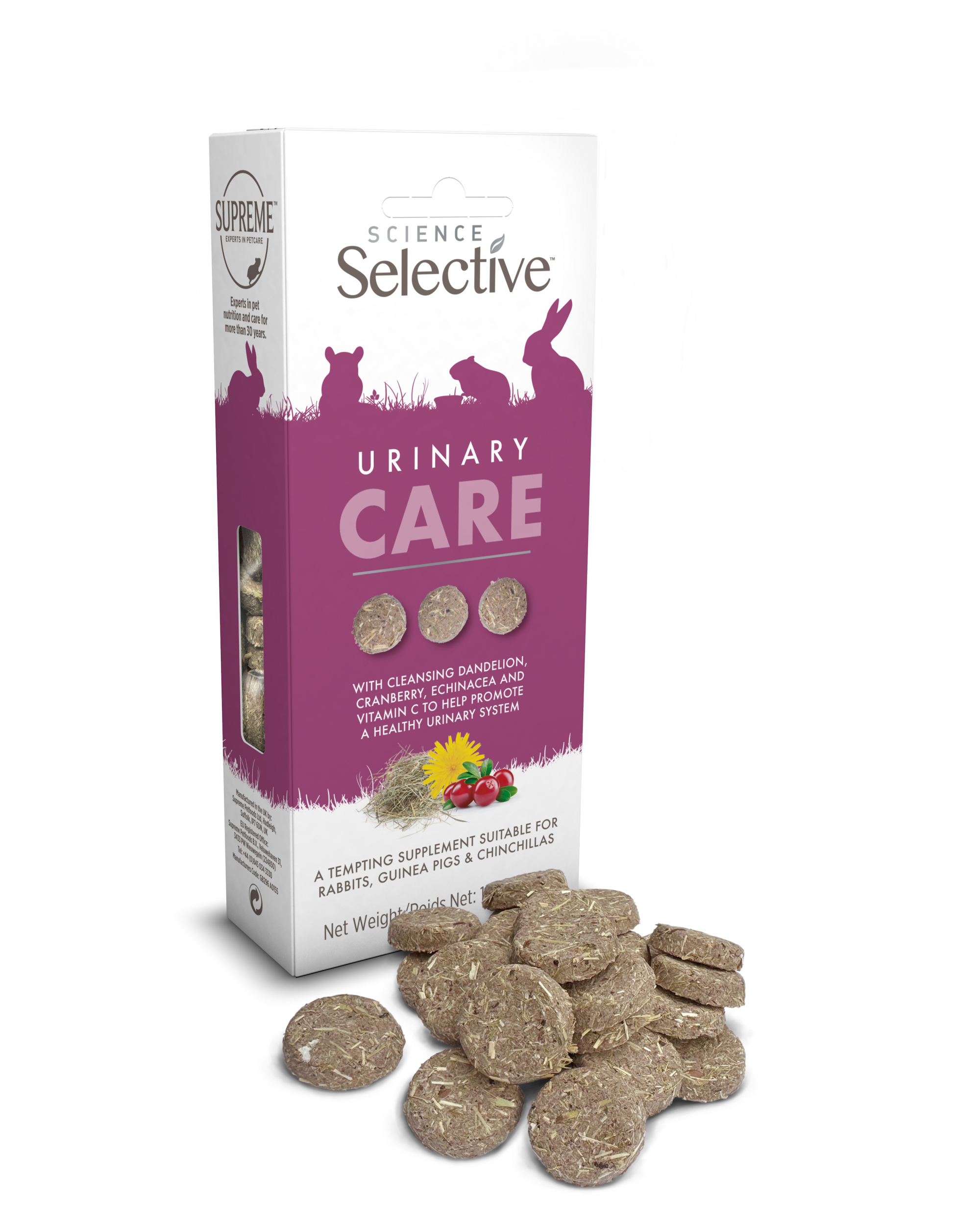 Friandises Selective Urinary Care au pissenlit pour lapins et rongeurs