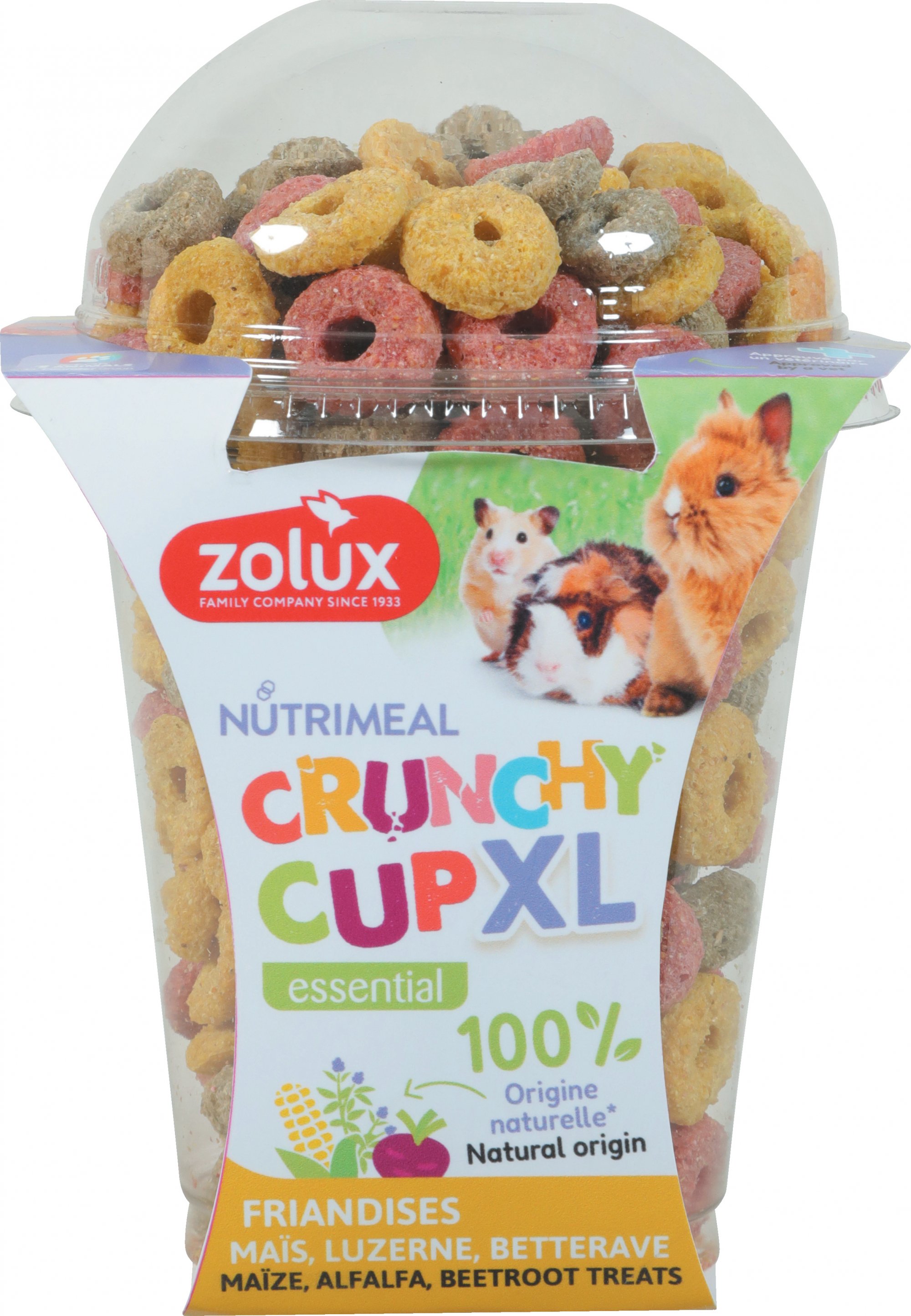 Zolux Nutrimeal Leckerlis Crunchy Cup XL Ring für kleine Nager