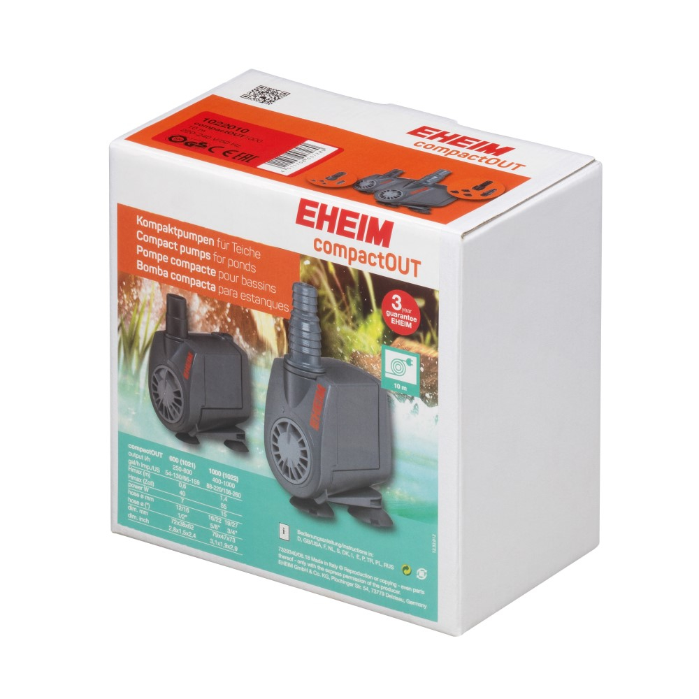 EHEIM CompactOUT 600/1000 Pompe pour bassins