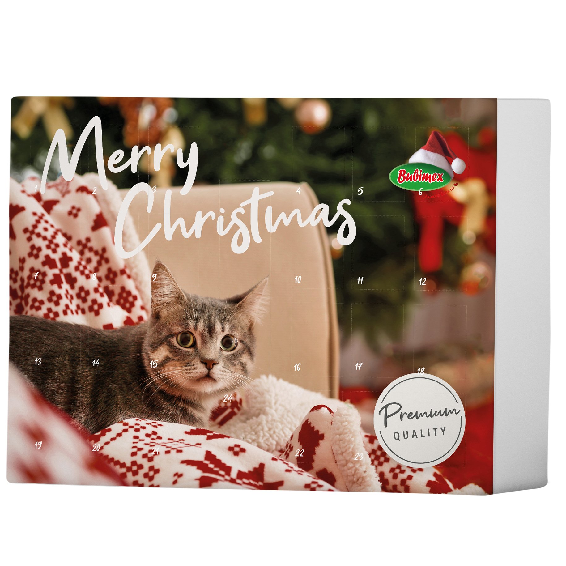 BUBIMEX Adventskalender mit Fleisch für Katzen