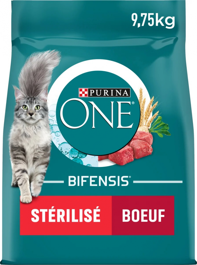 PURINA ONE Chat Stérilisé au boeuf 9,75kg