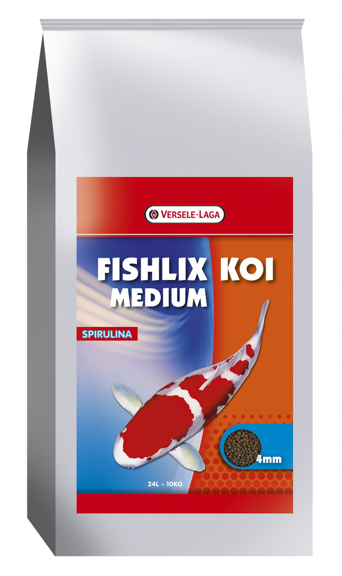 Fishlix Koi Medium 4 mm Granulado flutuante para koi