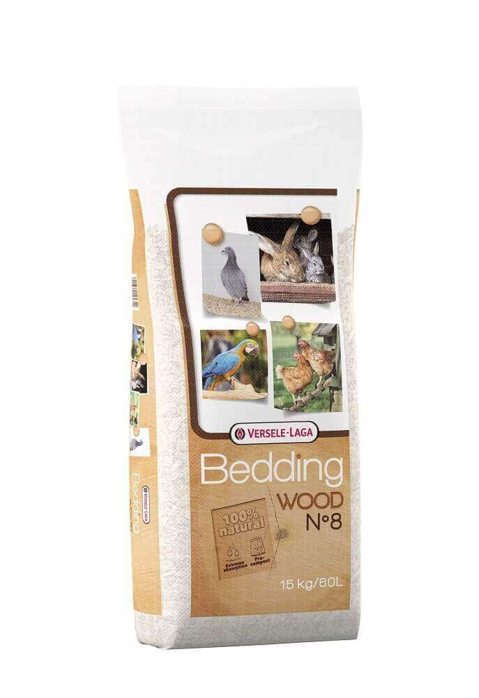 Wood Bedding N°8 - Lecho de madera de Haya para pájaros y roedores