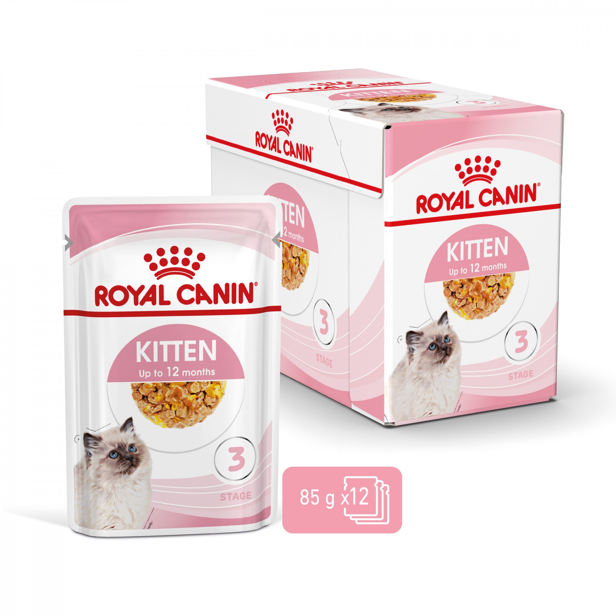 ROYAL CANIN Kitten Bocaditos en gelatina para gatitos de 4 a 12 meses