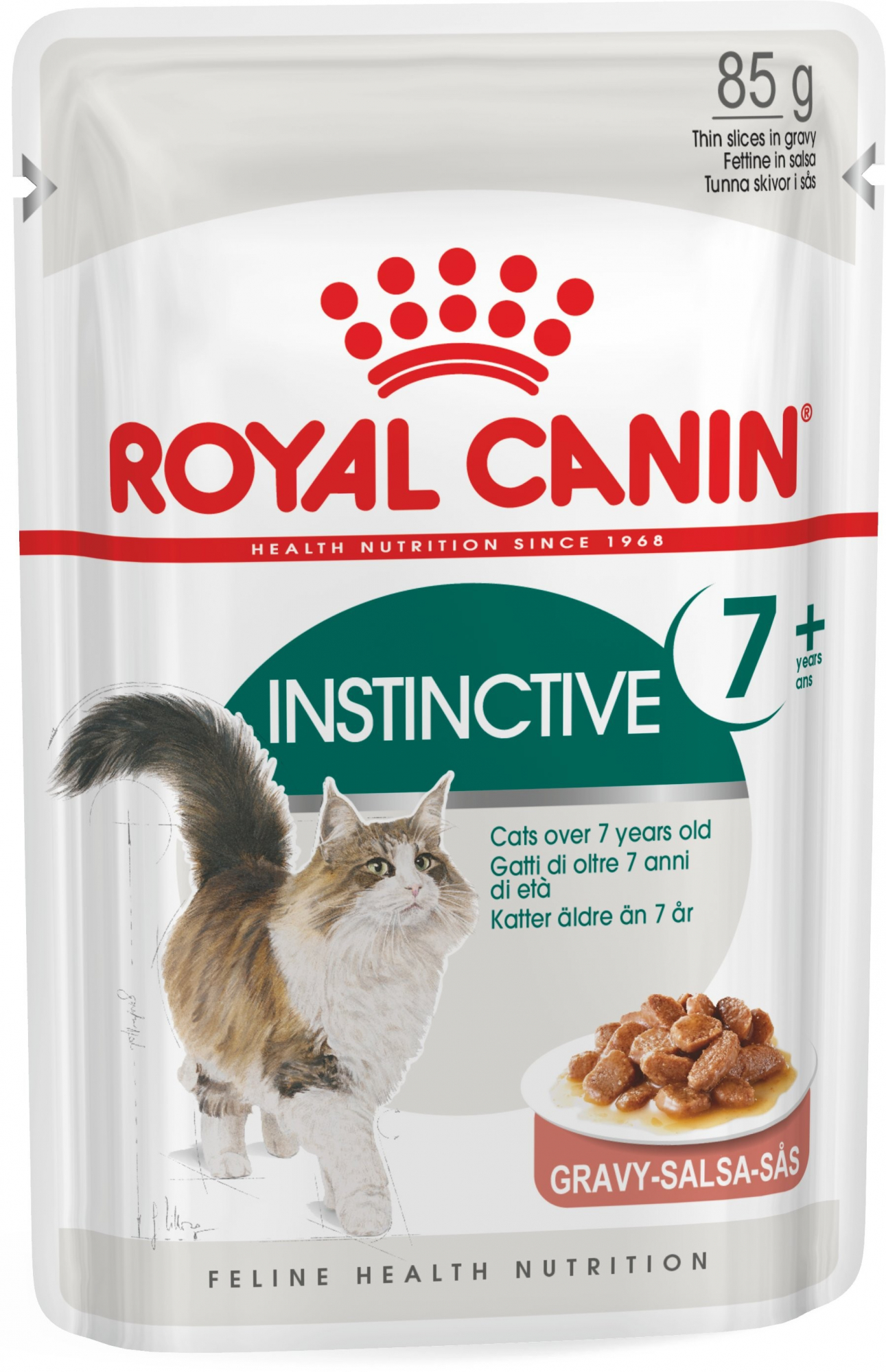 Royal Canin Instinctive 7+ Comida húmeda en salsa para gatos mayores