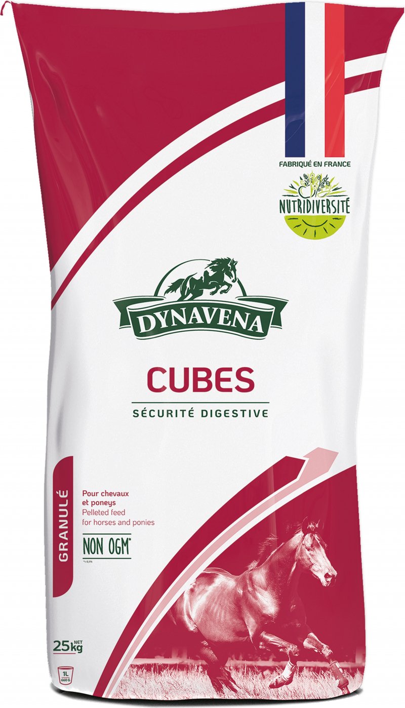 Dynavena Cubes für die Verdauungssicherheit von Pferden und Ponys