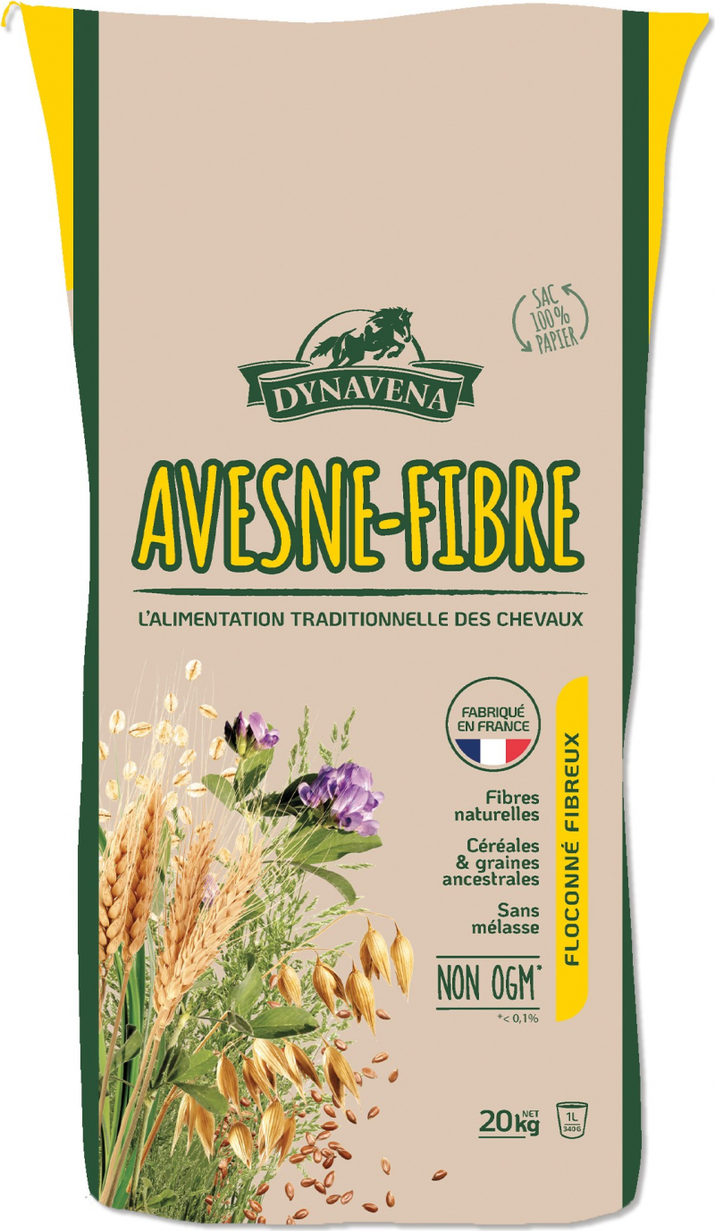 Dynavena Avesne Fibre pour le premier repas de la journée et le rétablissement des chevaux et des poneys