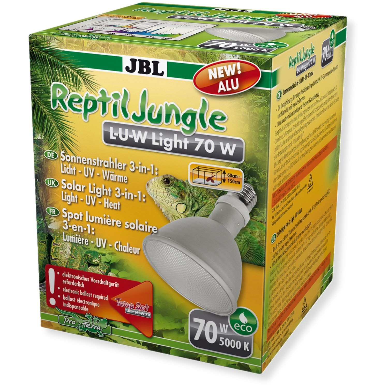 JBL Reptil Jungle L-U-W Light - Spot solaire LUW pour terrarium tropical