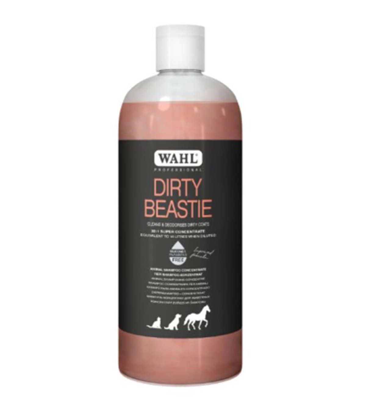 Shampoing Concentré WAHL 500ml pour pelage sale, épais et emmêlé pour chien, chat et chevaux