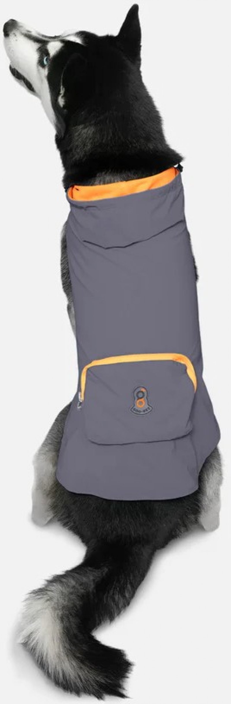 GOO-EEZ Poncho à capuche pour chien Charbon/Gris - Plusieurs tailles disponibles