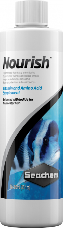 Seachem Nourish Vitamines et Acides aminés pour poissons d'aquarium