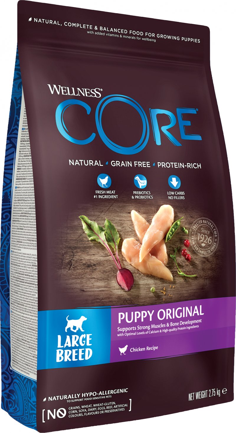 WELLNESS CORE Original Croquettes au Poulet pour Chiot de grande taille