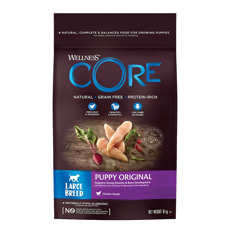 WELLNESS CORE Original Croquettes au Poulet pour Chiot de grande taille