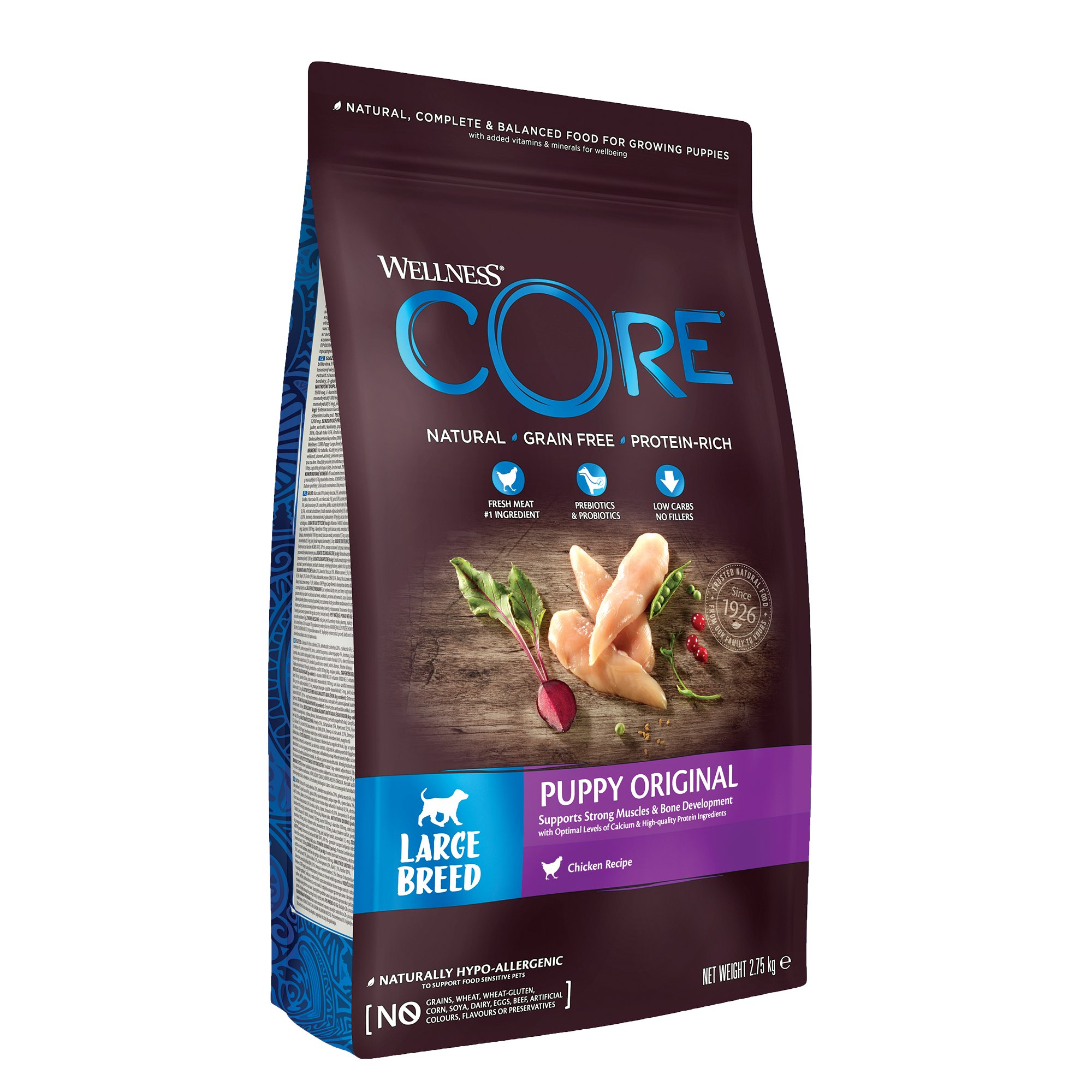 WELLNESS CORE Original Croquettes au Poulet pour Chiot de grande taille