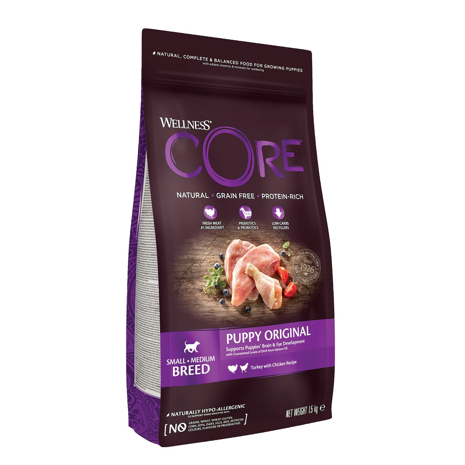 WELLNESS CORE Original Croquettes Dinde/poulet pour chiot de petite et moyenne race