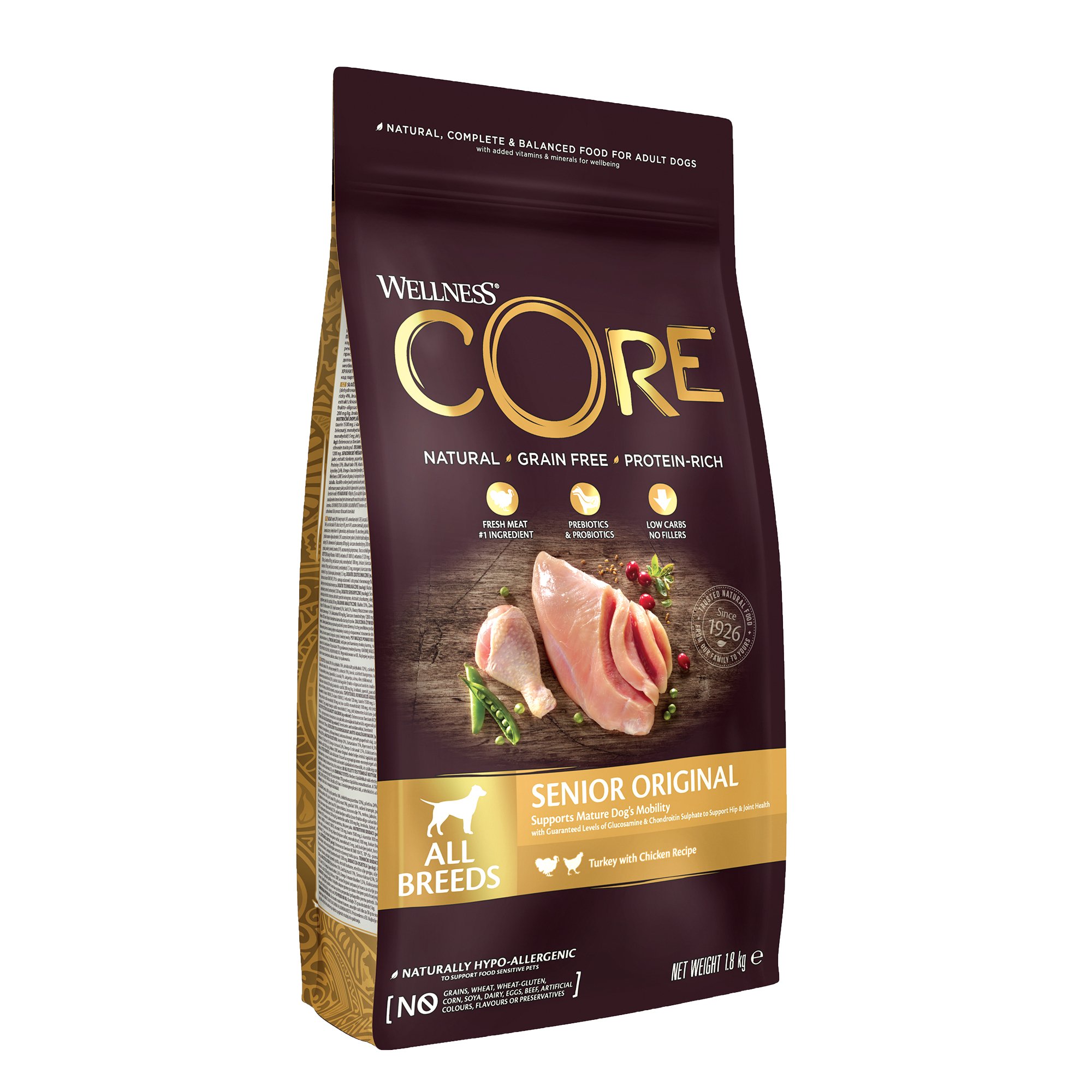 WELLNESS CORE Original Senior Croquettes à la dinde et au poulet pour chien senior 