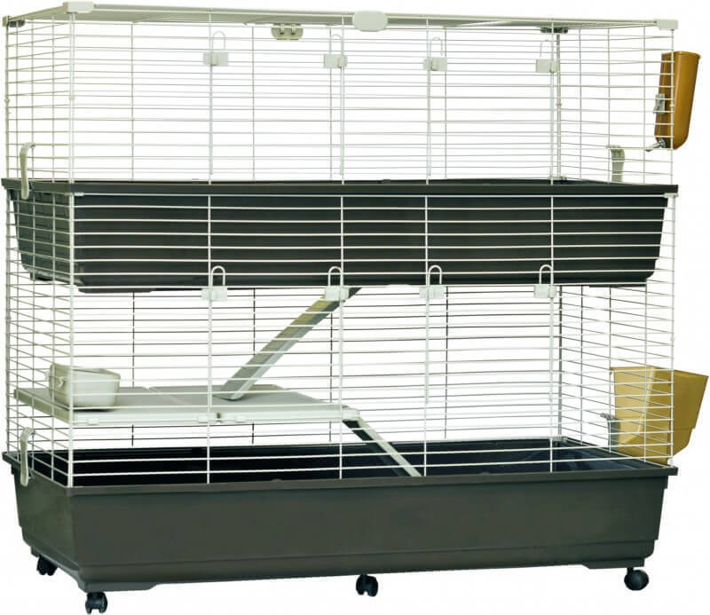 Cage Pour Lapins Et Cobayes Tommy 120 Cm Avec Roulettes