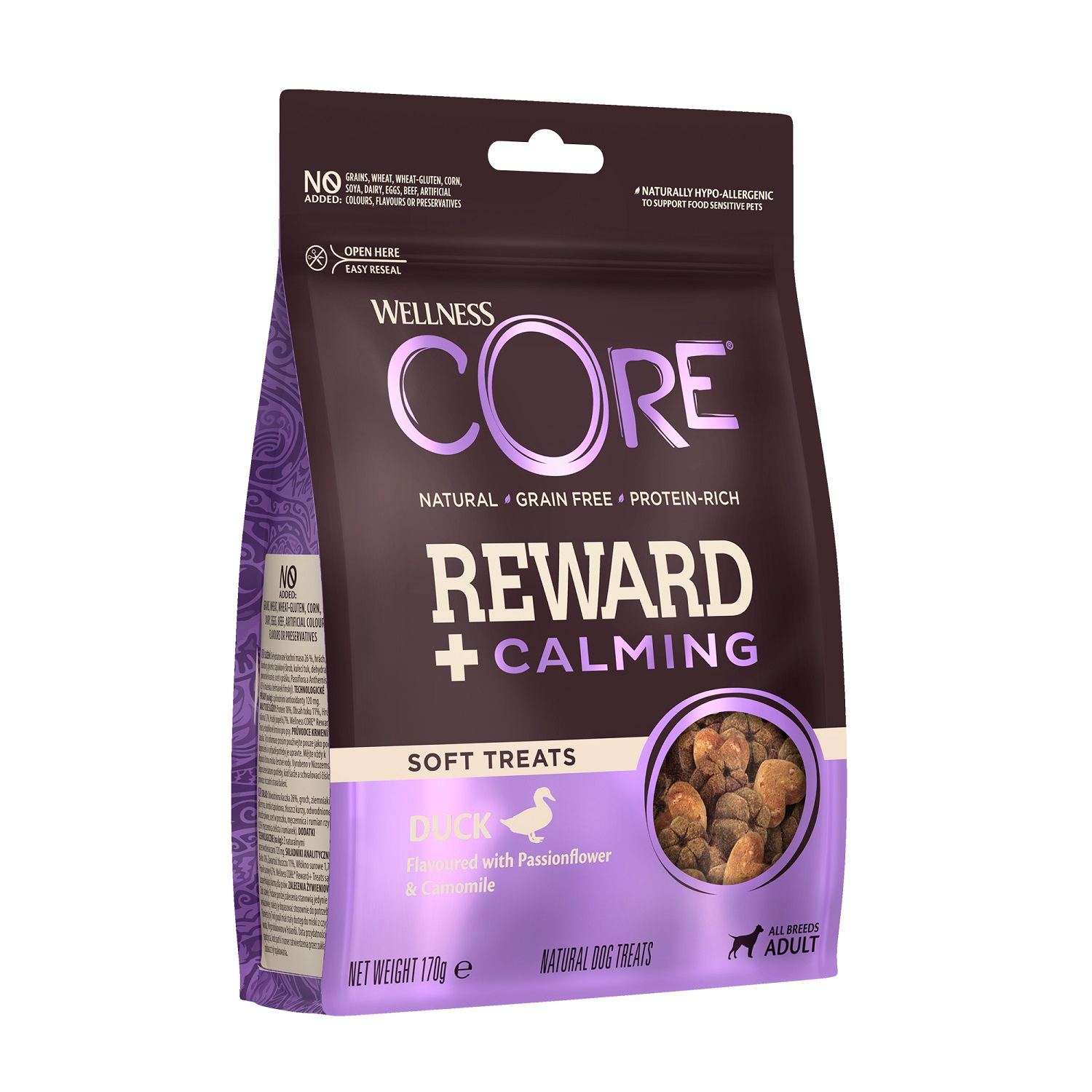 WELLNESS CORE friandises Reward + Calmant au canard pour chien