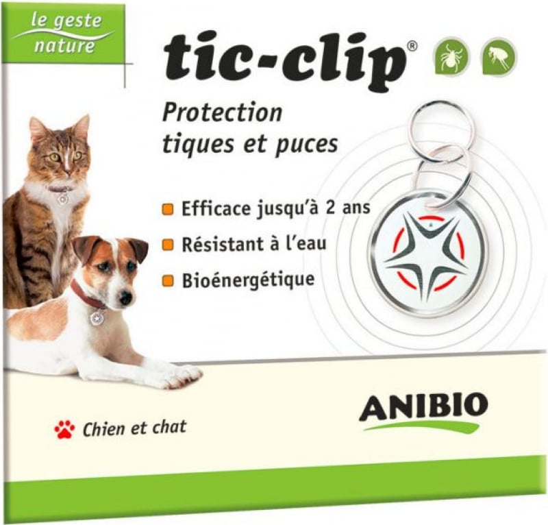 Médaille TIC-CLIP - Protection jusqu'à 2 ans - Anti puces et tiques