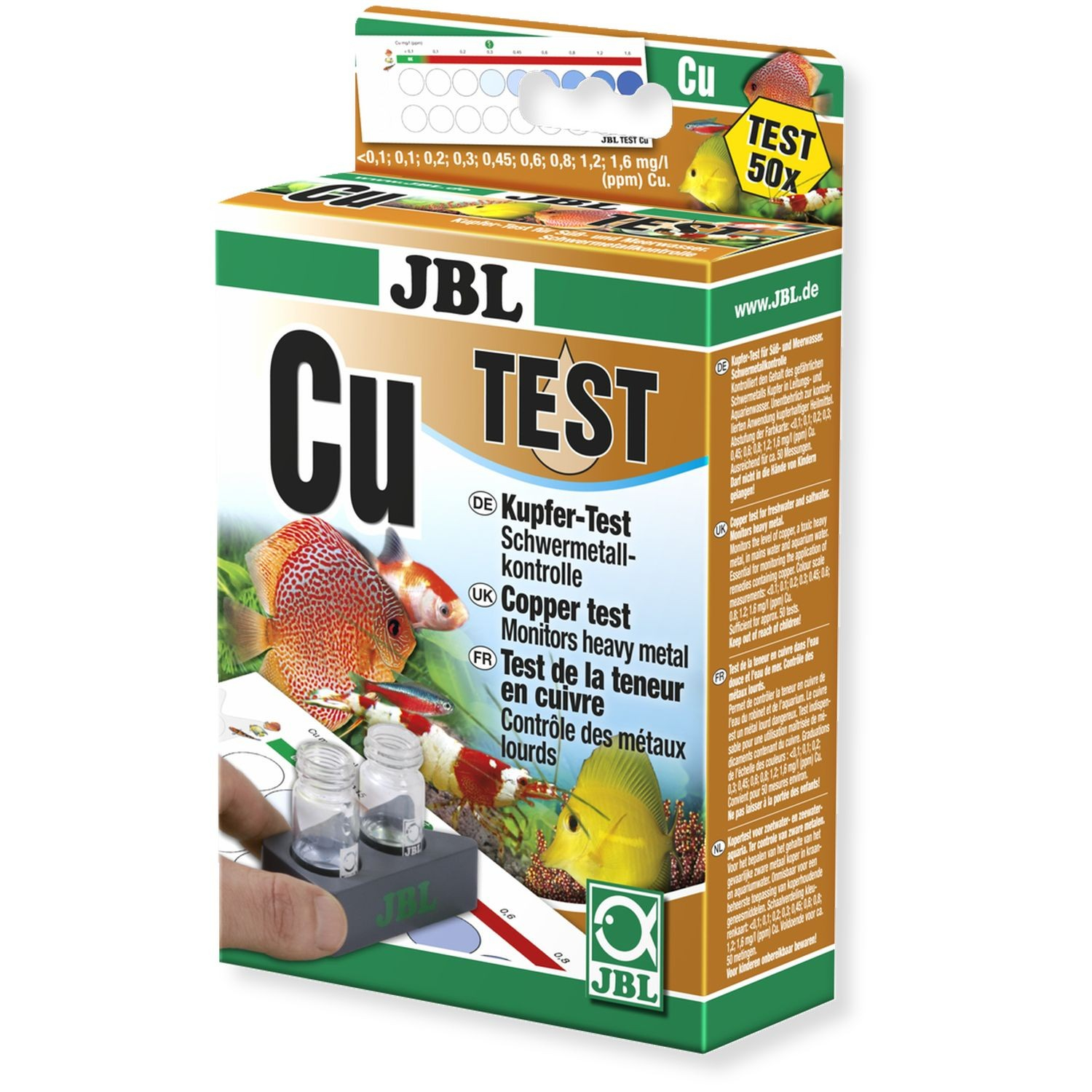 JBL Cu Test - Kupfertest für Süß- und Meerwasser