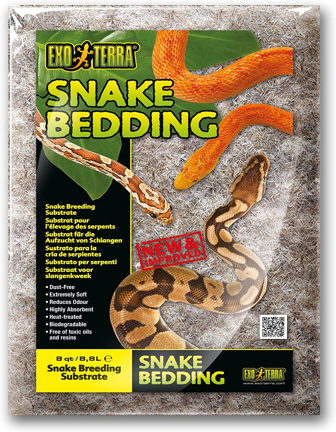 Snake Bedding - Natuurlijk biologisch afbreekbaar substraat voor reptielen